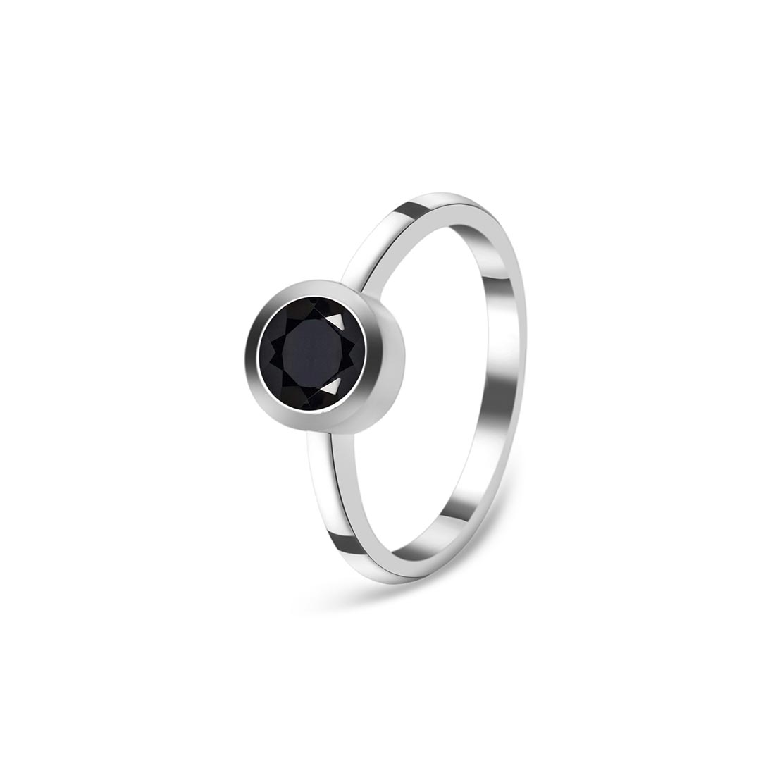Black Tourmaline Ring-(BLS-SR-237.)